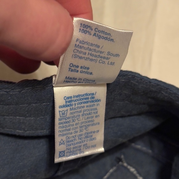 Distressed Denim Baseball Cap - Picture 13 of 16